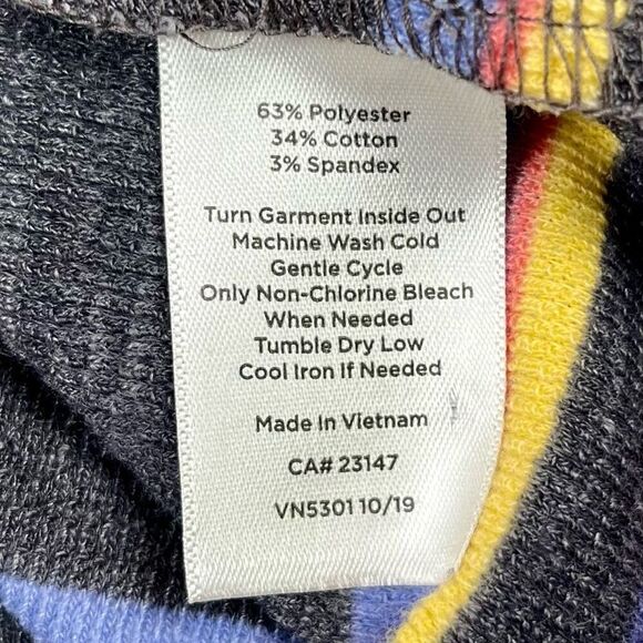 T by Talbots Women’s Stripes 3/4 Sleeve Button up Back Top Medium - Picture 7 of 11